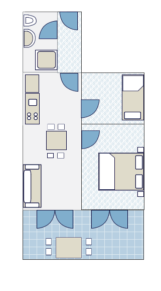 Ground-plan of the apartment - 4 - 3+2